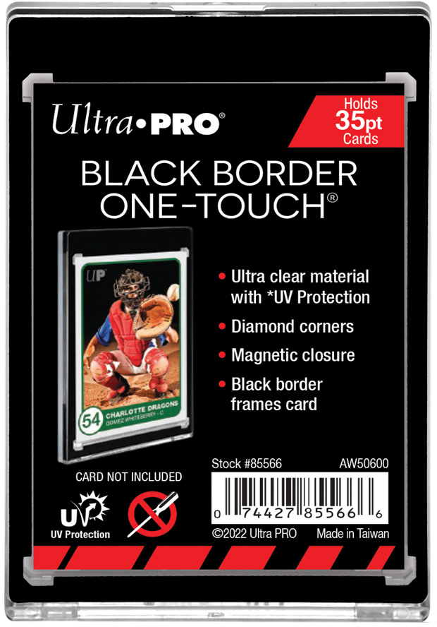 ONE-TOUCH Black Border Magnetic Card Holder (35 pt) Ultra Pro