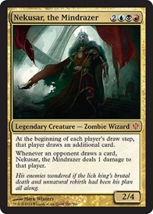 mtg commander deck mind seize Nekusar, the Mindrazer FORCED CARD DRAW Magic Custom Dec CommanderComplete only one player will be left standing MTG Mind Seize