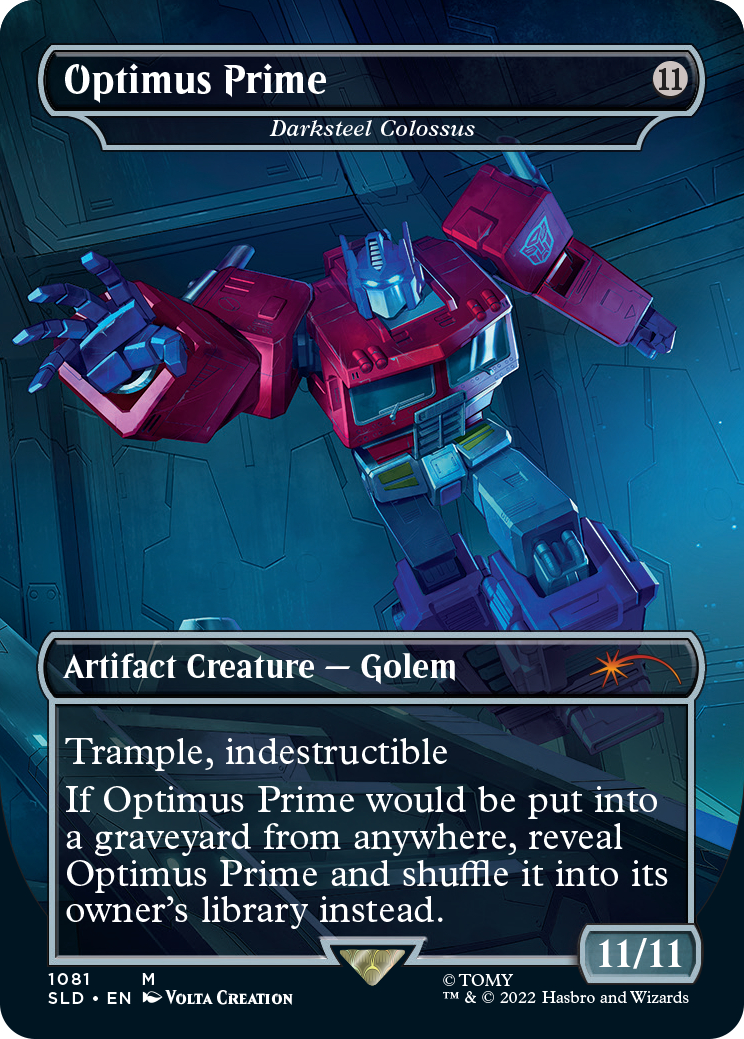 マジック：ザ・ギャザリング MTG Optimus Prime vs. Megatron Foil BLIGHTSTEEL COLOSSUS SLD: Transformers: Optimus Prime vs