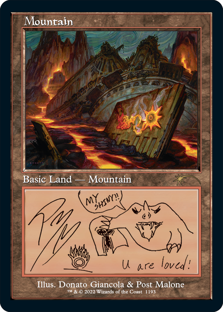 Secret Lair X Post Malone: The Lands 　新品 Secret Lair X Post Malone: The Lands - Traditional Foil