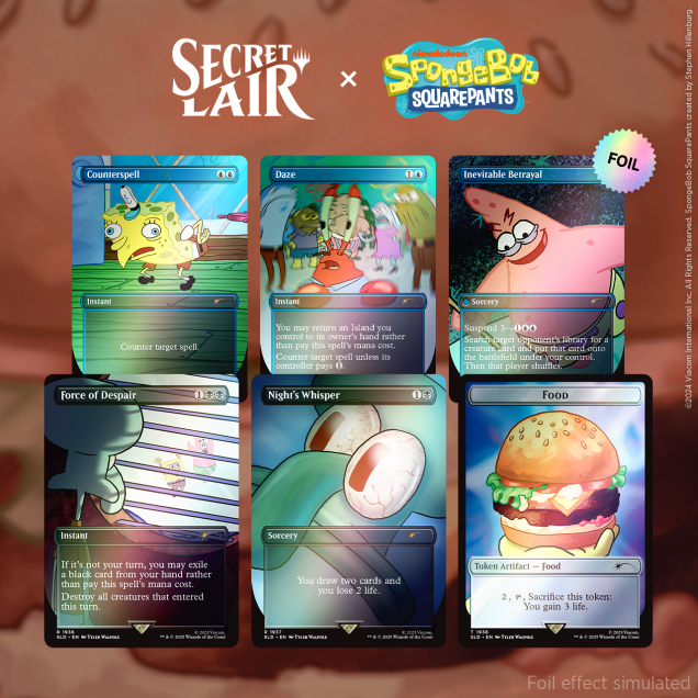 マジック：ザ・ギャザリング Secret Lair x SpongeBob foil Magic: the Gathering - Secret Lair Drop Series: Secret Lair