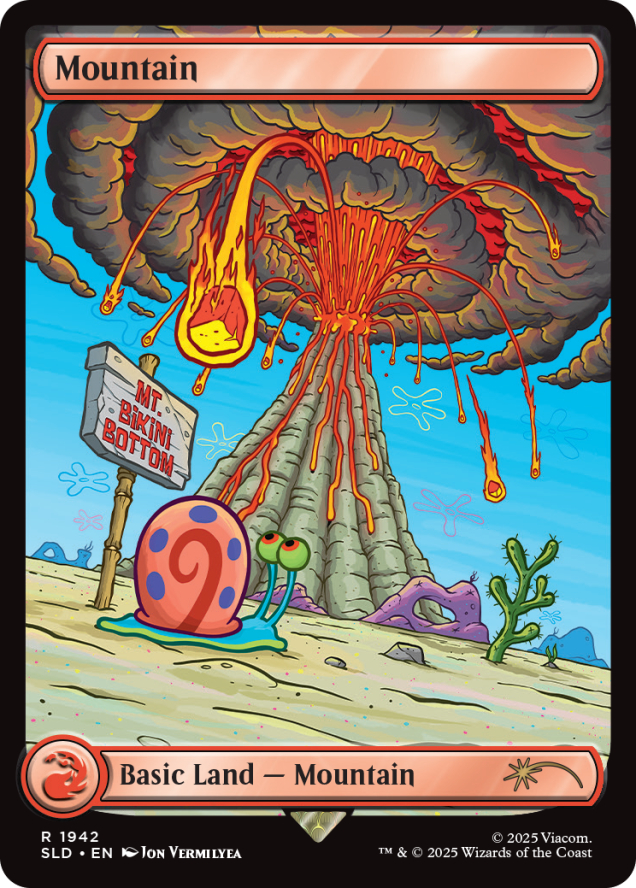 SpongeBob Lands Under The Sea Foil 未開封 Magic: The Gathering - Secret Lair Drop Series: Secret Lair x