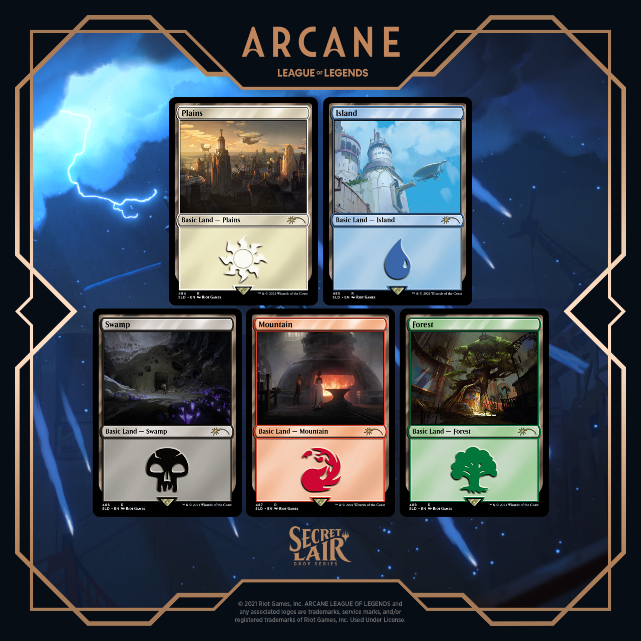 Secret Lair Drop Series: Secret Lair x Arcane - Lands - Magic: The